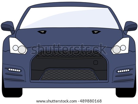 fast sport car. Vector , white background