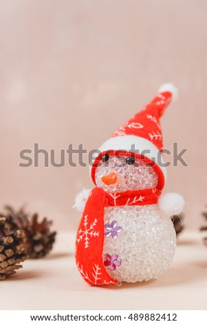 Santa Claus Toy on Wooden