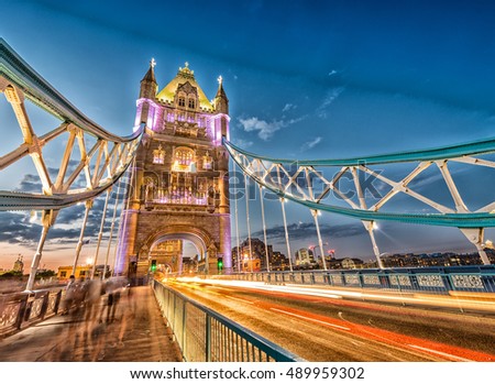 Beautiful view of Tower Bridge in London, UK.