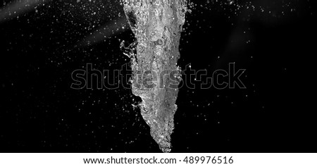 Abstract water background B&W tone