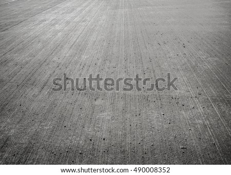 Concrete floor aircraft runaway background, texture