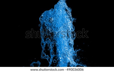 Abstract water background blue tone