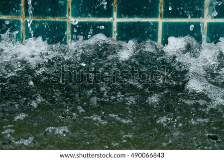 Water splash Background blur