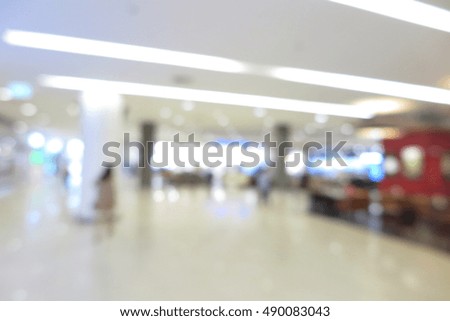 Department store, shopping mall modern interior, blur abstract background