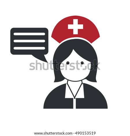 Nurse flat, Doctor icons vector illustration design
