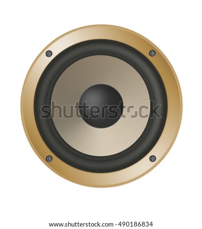 Speaker isolated on white background.
with clipping path
