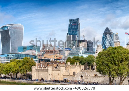 City of London one of the leading centers of global finance, UK