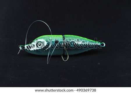 Picture of a lure on a dark background