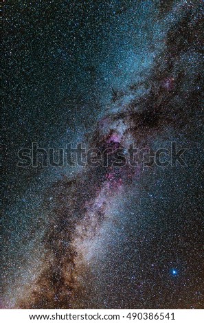 Milky Way, our galaxy - image NOT provided by NASA, but shot by the author, please check EXIF Royalty-Free Stock Photo #490386541