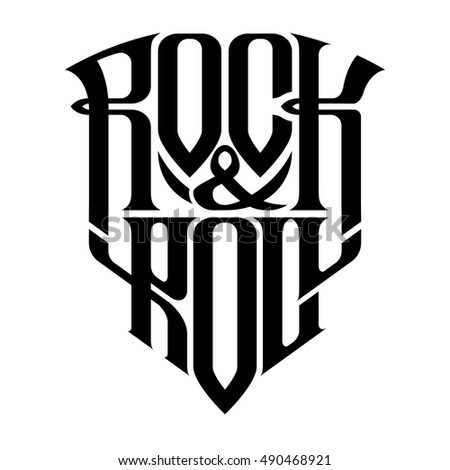 Rock music print, hipster vintage label, graphic design with grunge effect, tee print stamp. t-shirt lettering artwork, Vector illustration in flat, cartoon style isolated from the background, EPS 10