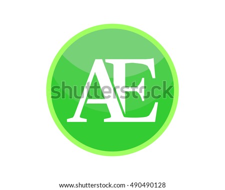 green circle alphabet typography typeset typeface font image vector icon