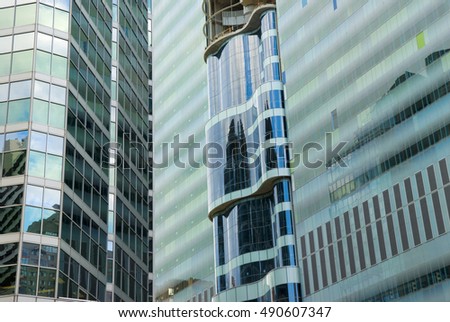 Toronto Skylines, City Street Building View, Toronto, Ontario, Canada