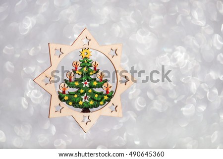 wooden Christmas decoration - star