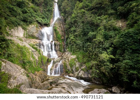 Small waterfalls, the beauty of nature