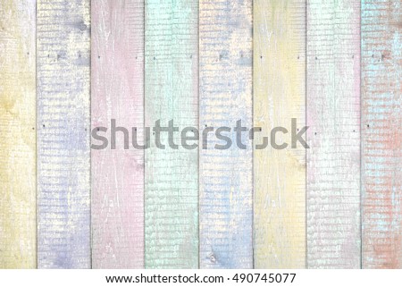 Painted pastel wood background texture
