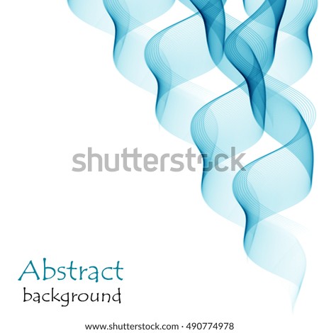 Abstract background with wave blue