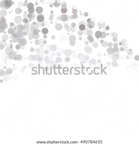 Bubbles Circle Dots Unique Black Bright Vector Background