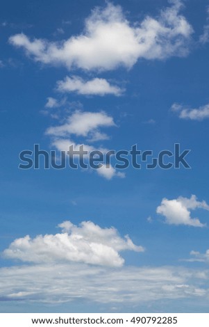 Bright blue sky - Background