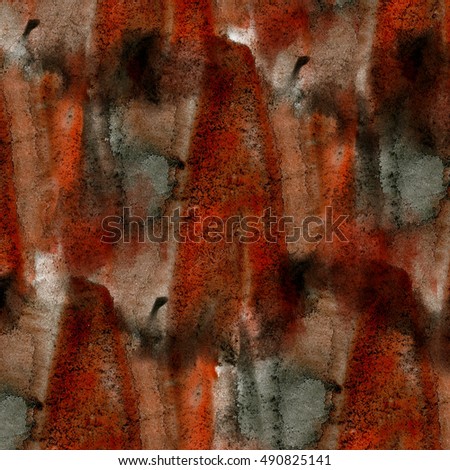 paint watercolor brown seamless water texture with spots and streaks