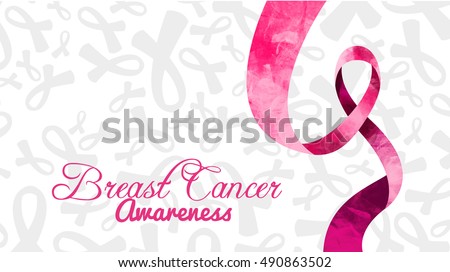 vector Breast Cancer Awareness Month (Pink ribbon)
