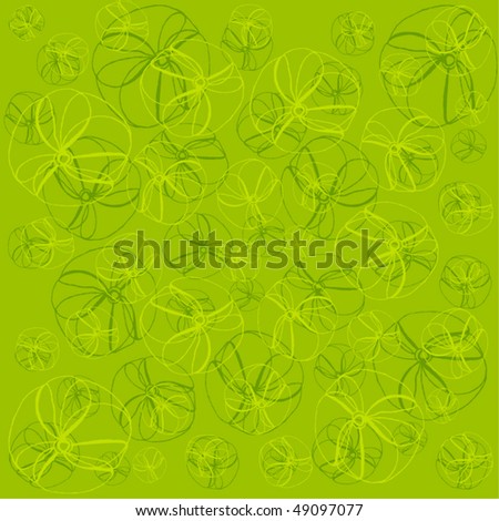vector beautiful floral spring background