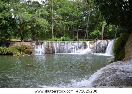 Waterfalll at Num Tok Chet Sao Noi National Park, Thailand