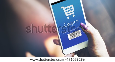 Coupon Purchase Order Discount Concept Royalty-Free Stock Photo #491039296