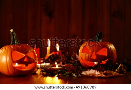 decoration of halloween pumpkin 