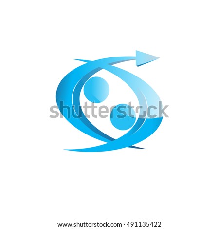 Abstract logo an association. Design vector element. You can use in the media, mobile, public groups, alliances,kids, environmental, mutual aid associations and other social welfare agencies.