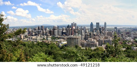 Montreal panorama view