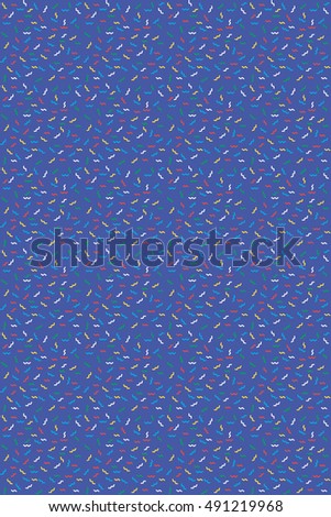 Abstract blue background with zigzags. Vector seamless pattern with geometric figures. Hipster fill. Color image. Holiday composition. Multipurpose backdrop. Stocking up for the holidays,general plan