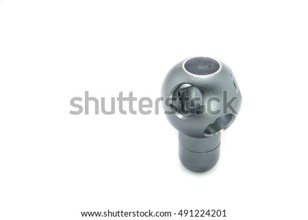 manual gear shift isolated on white background