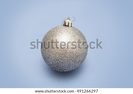 Christmas balls .embellishment on blue background