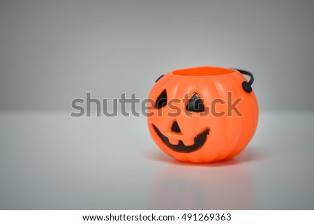 Halloween pumpkins plastic for putting candy