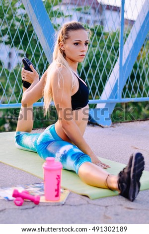 girl exercising
