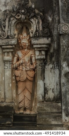 angel statue in a temple