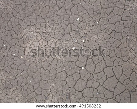 dry cracked land