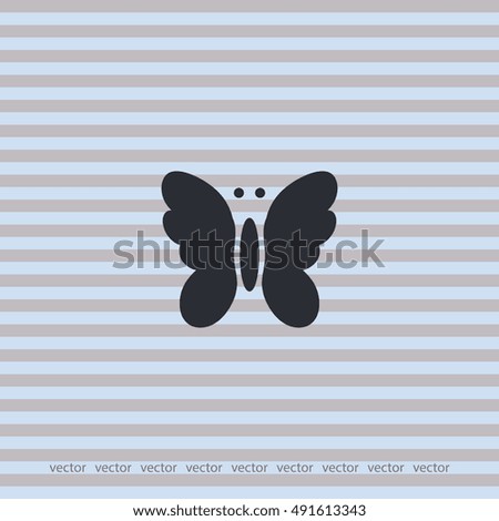Butterfly icon, vector design element