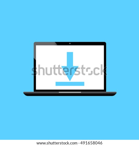 laptop download icon