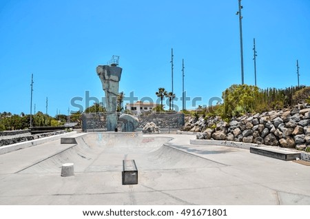 Sport Photo Concept Picture of a Skate Park