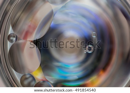 Abstract background with beautiful colors, reflections and circles