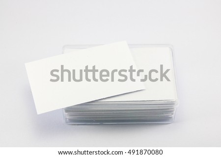 Photo of business cards. Template for branding identity,Isolated