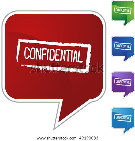 Confidential Ink Stamp