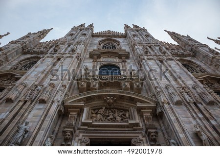 Milan Duomo marble facade