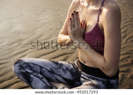Yoga Meditation Concentration Peaceful Serene Relaxation Concept