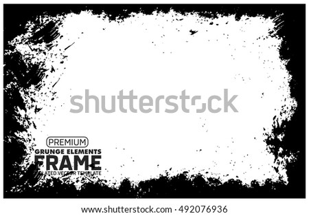 Grunge frame - abstract texture. Stock vector design template - easy to use
