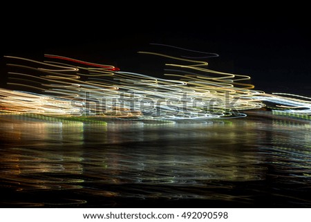 long exposure light abstract background