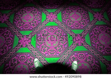 Doorway rug or doormat background
