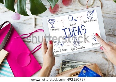 Ideas Vision Icon Illustrations Concept