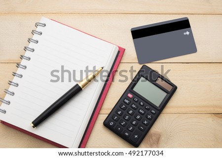 accessories for working business concept